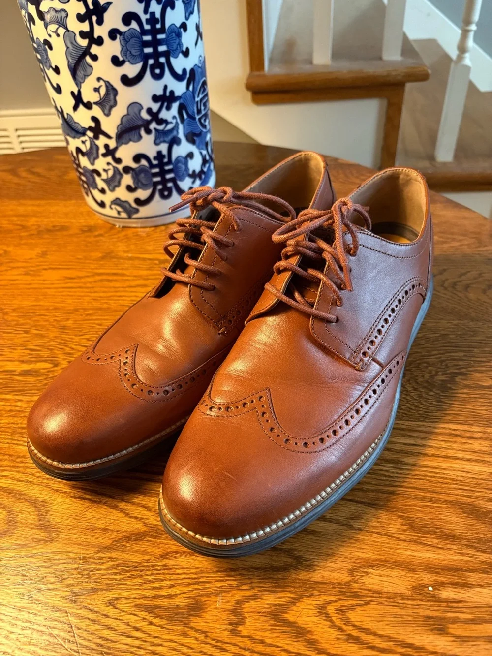 Men's Cole Haan Wingtip Oxfords - Classic Lace-Up Dress Shoes